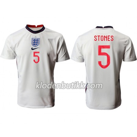 England Stones 5 Hjemme Fotballdrakt Euro 2020 Kortermet
